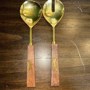 Anthropology fox and hare serving spoons
